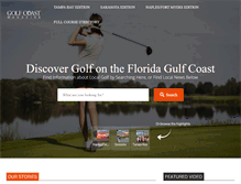 Tablet Screenshot of golfcoastmagazine.com